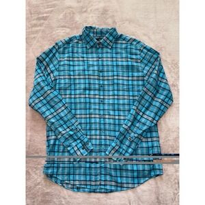 Rodd & Gunn Mens Blue Sports Fit Flannel Button-Up Shirt Size XL
